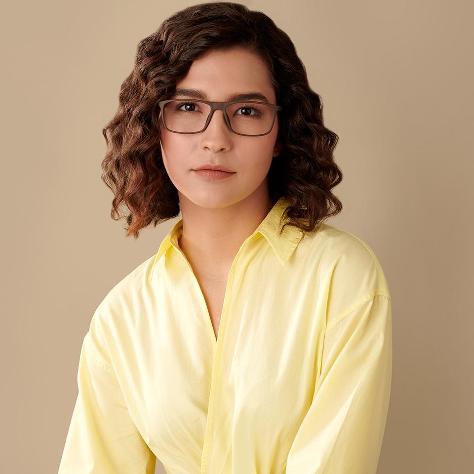 Transition Eyeglasses-Frame Rectangle--EG