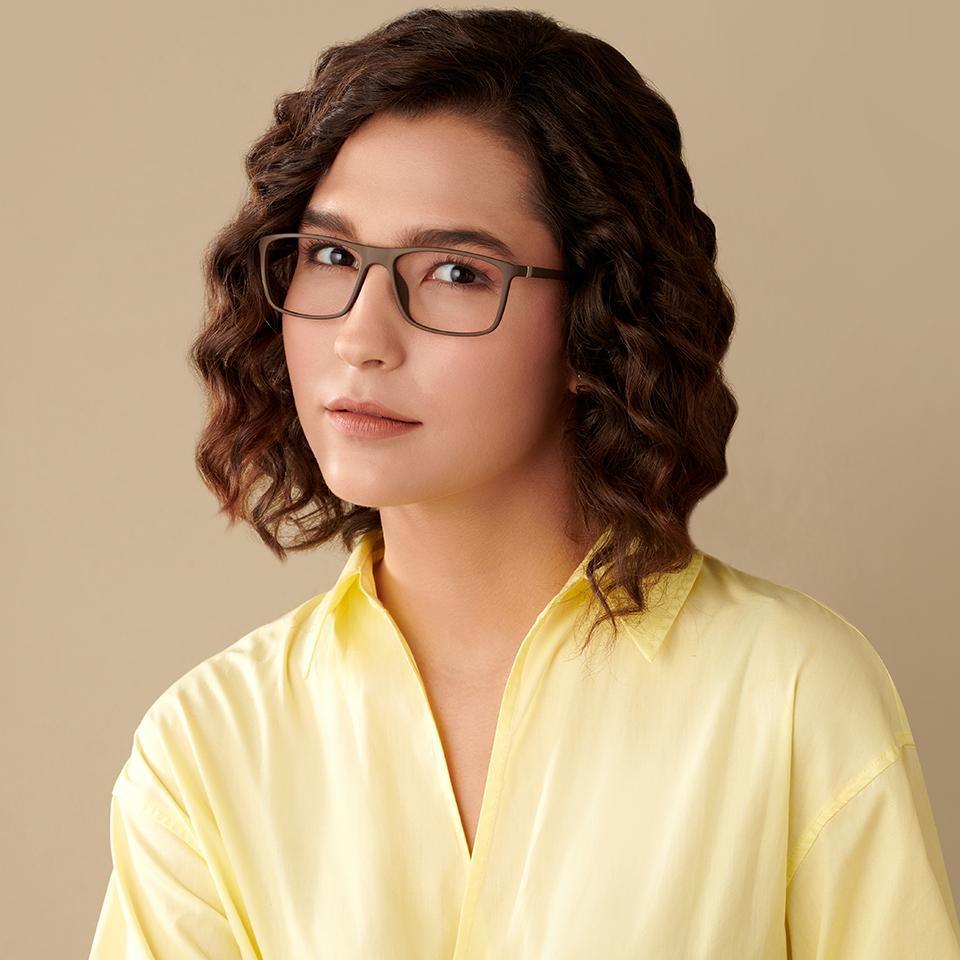 Transition Eyeglasses-Frame Rectangle--EG