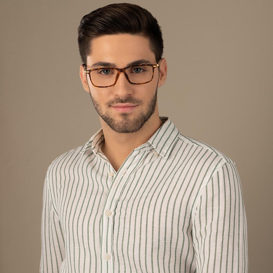 Magnetic Clip On Glasses-Frame Rectangle--EG