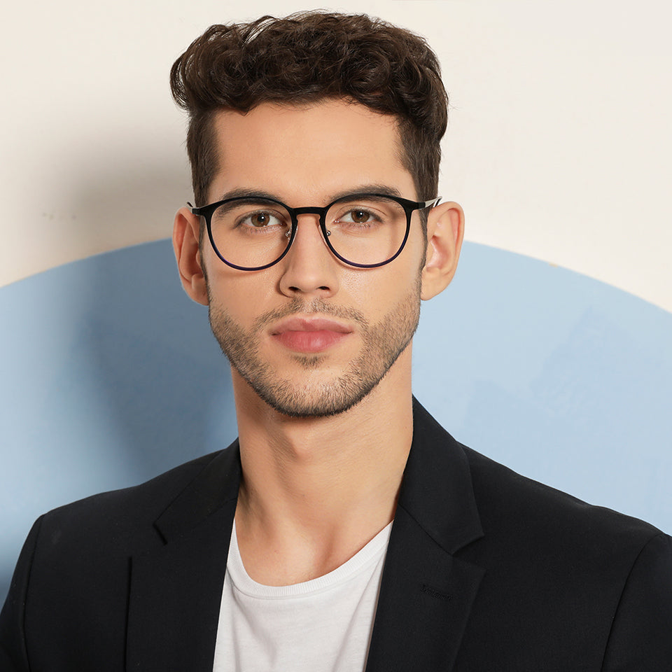 Square Eyeglasses-Frame Round--EG