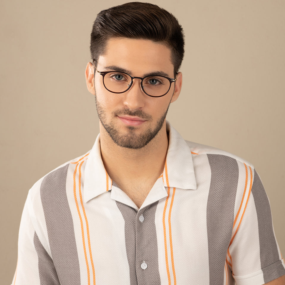 Round Eyeglasses-Frame Round--EG