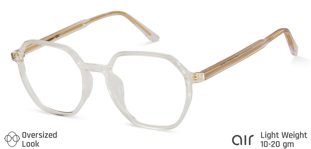 Transition Eyeglasses-Frame Hexagonal--EG