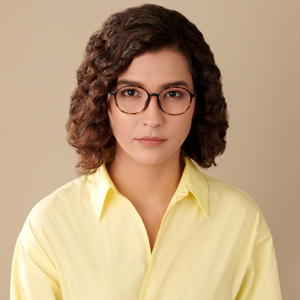 Square Eyeglasses-Frame Round--EG