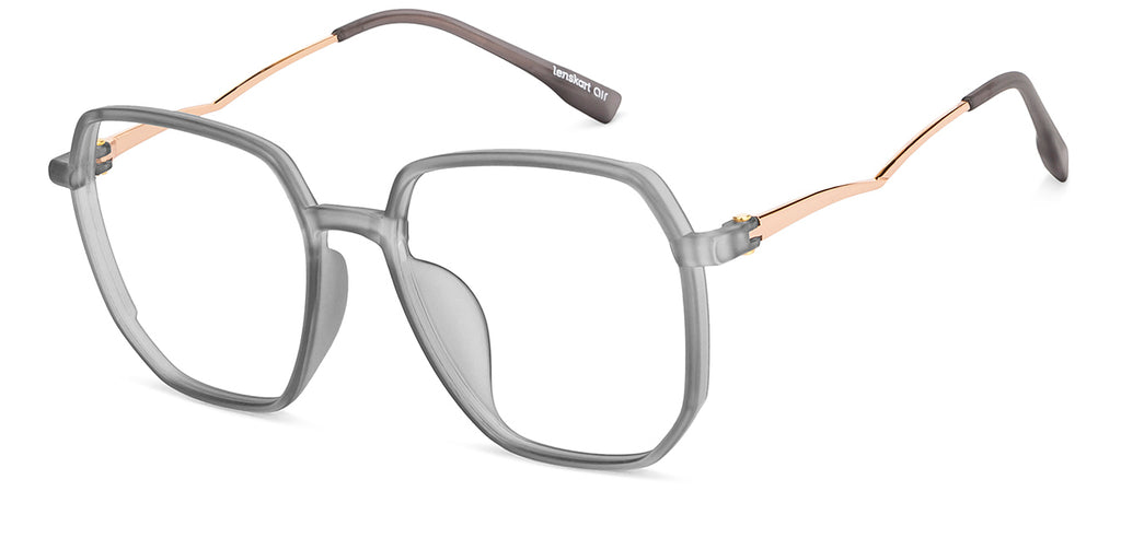 Transition Eyeglasses-Frame Hexagonal--EG
