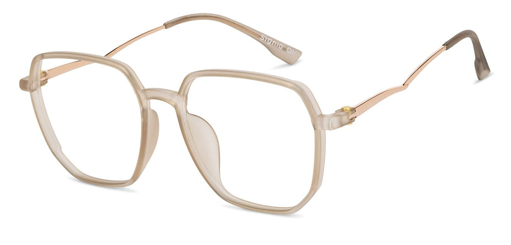 Transition Eyeglasses-Frame Hexagon--EG