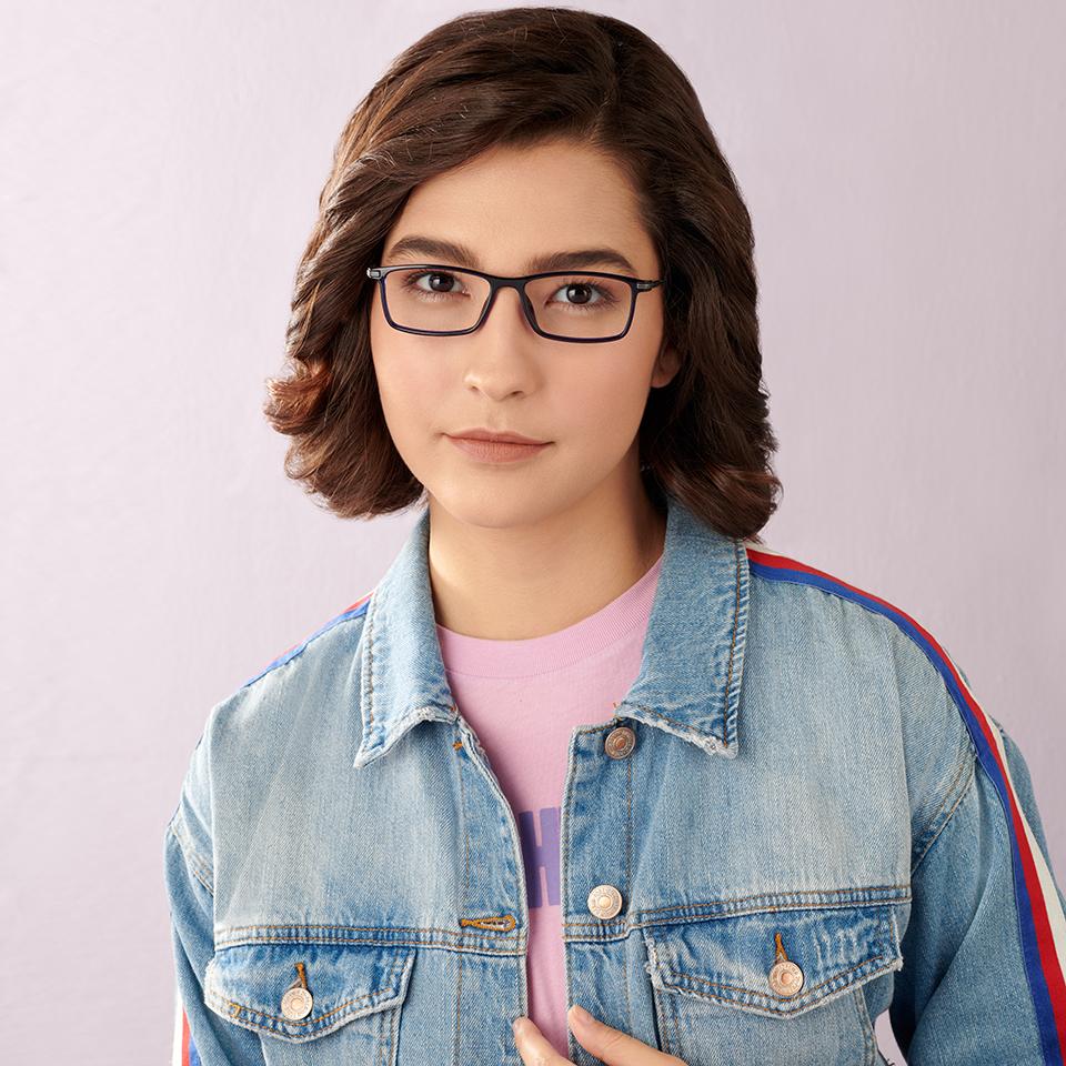 Magnetic Clip On Glasses-Frame Rectangle--EG