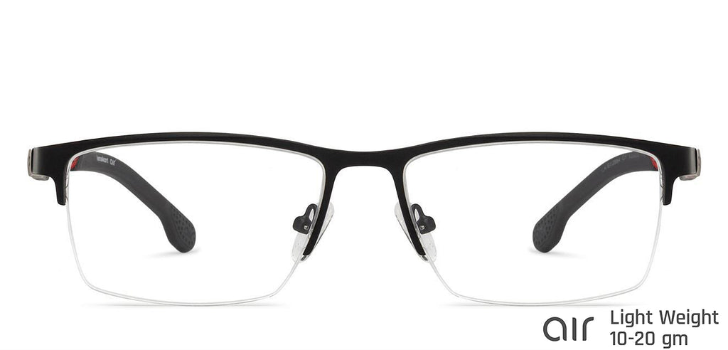 Half Rim Eyeglasses-Frame Rectangle--EG