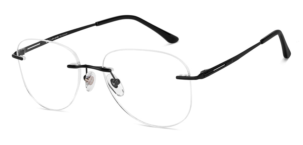 Rimless Eyeglasses-Frame Rectangle--EG
