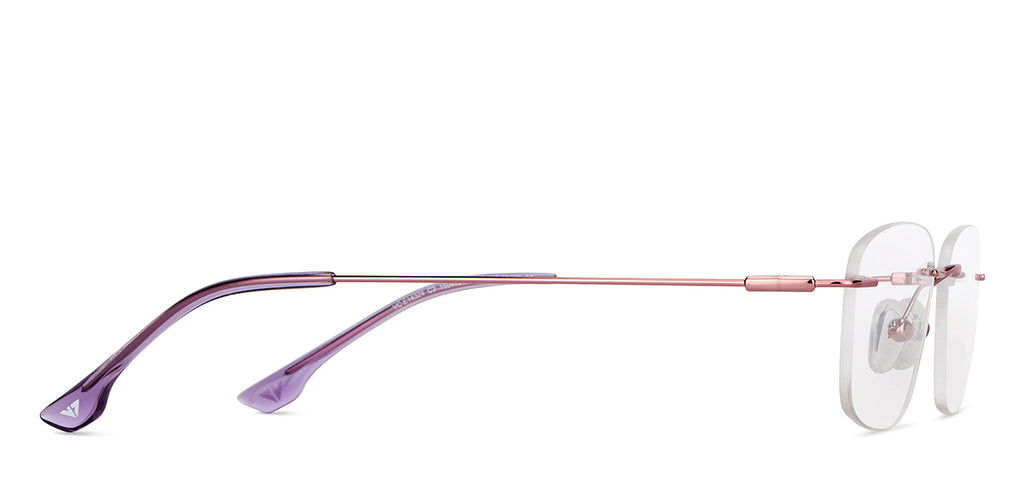 Rimless Eyeglasses-Frame Rectangle--EG