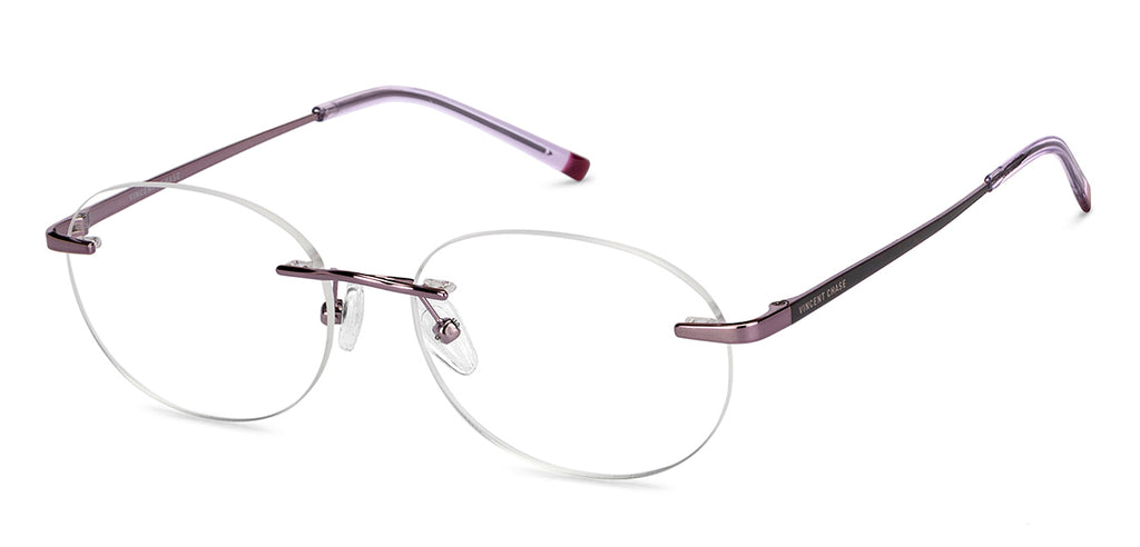 Rimless Eyeglasses-Frame Round--EG