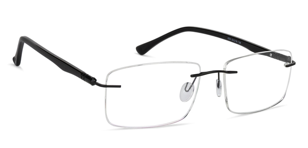 Rimless Eyeglasses-Frame Rectangle--EG