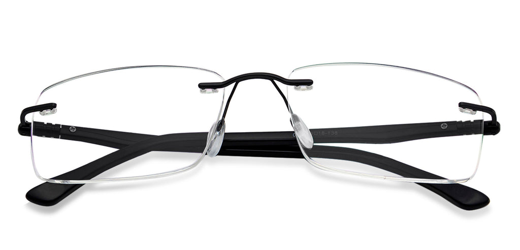 Rimless Eyeglasses-Frame Rectangle--EG