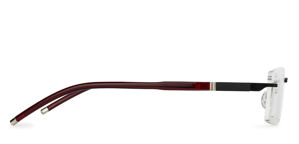 Rimless Eyeglasses-Frame Rectangle--EG