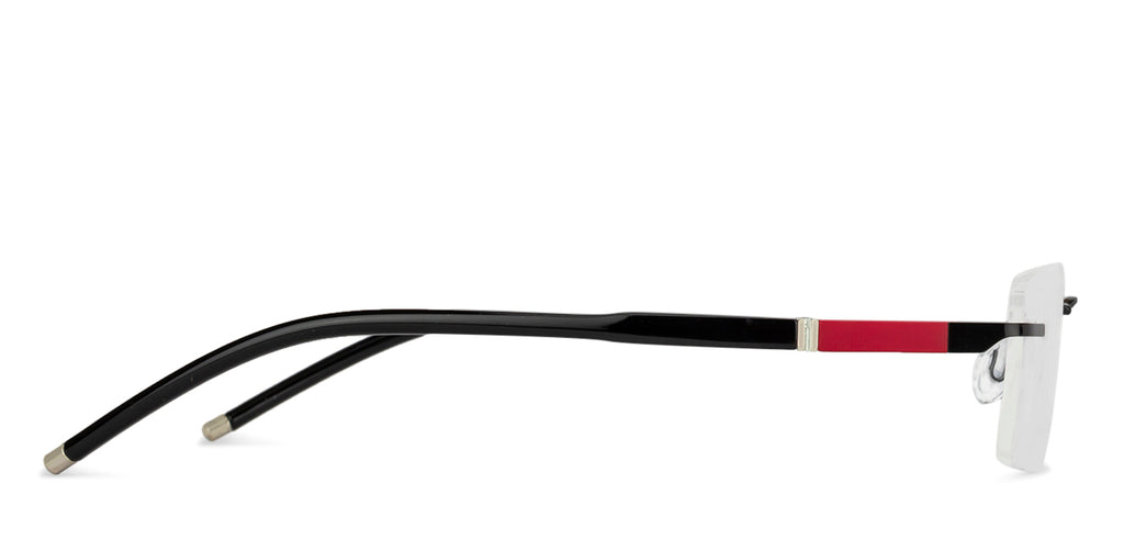 Rimless Eyeglasses-Frame Rectangle--EG