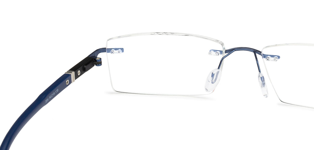 Rimless Eyeglasses-Frame Rectangle--EG
