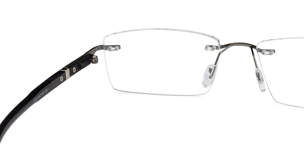 Rimless Eyeglasses-Frame Rectangle--EG