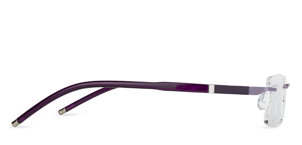 Rimless Eyeglasses-Frame Rectangle--EG