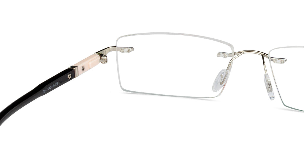 Rimless Eyeglasses-Frame Rectangle--EG