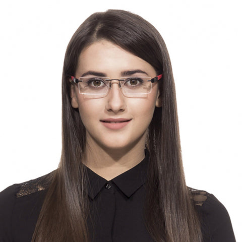 Rimless Eyeglasses-Frame Rectangle--EG