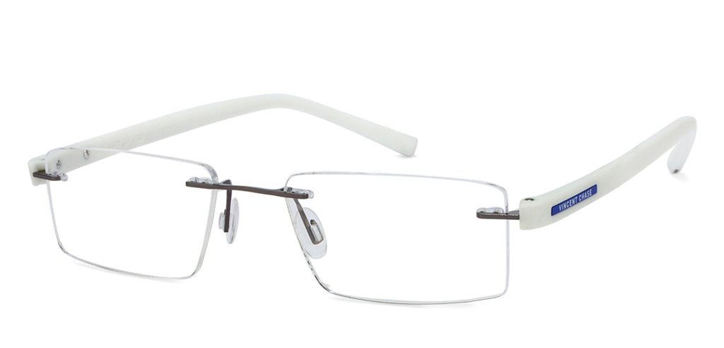 Rimless Eyeglasses-Frame Rectangle--EG