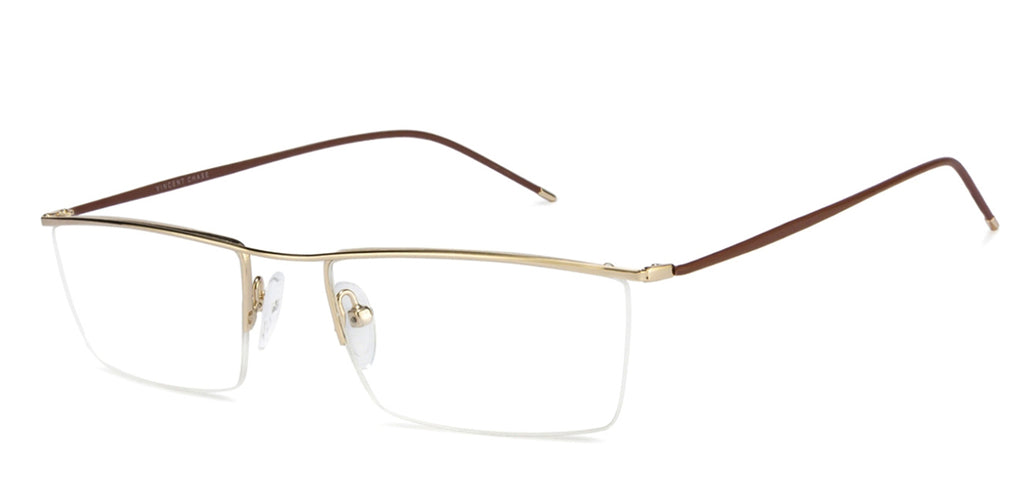Half Rim Eyeglasses-Frame Rectangle--EG