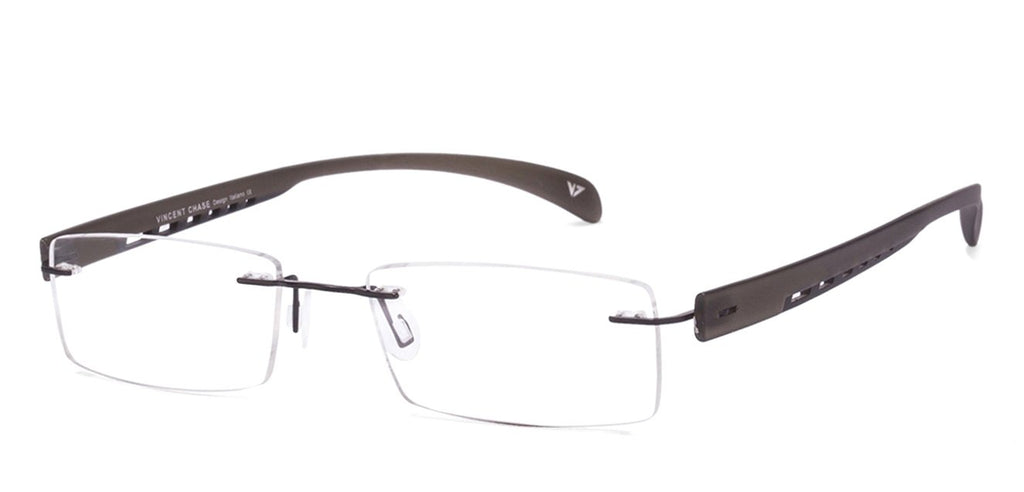 Rimless Eyeglasses-Frame Rectangle--EG