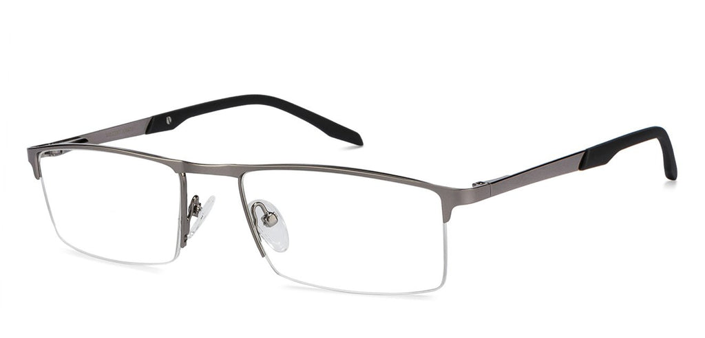 Half Rim Eyeglasses-Frame Rectangle--EG