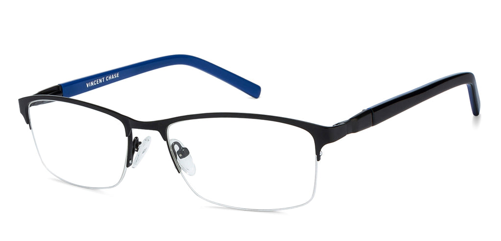 Half Rim Eyeglasses-Frame Rectangle--EG