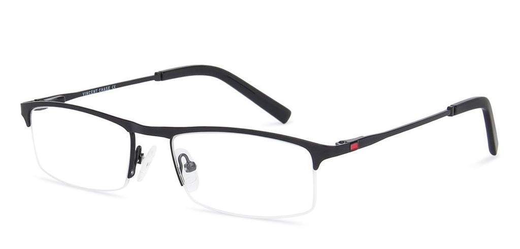 Half Rim Eyeglasses-Frame Rectangle--EG