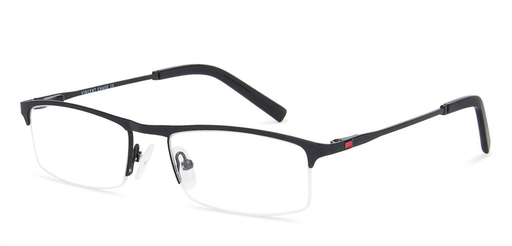 Half Rim Eyeglasses-Frame Rectangle--EG