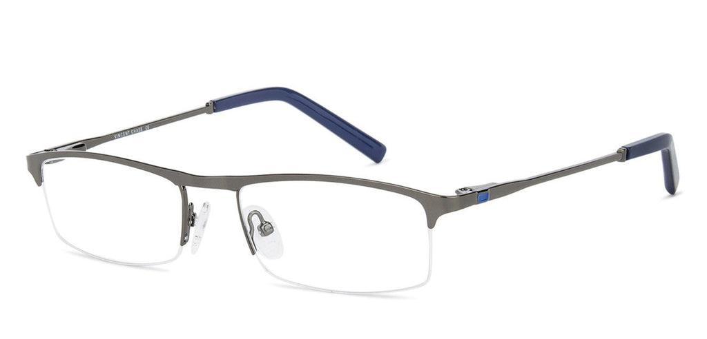 Half Rim Eyeglasses-Frame Rectangle--EG