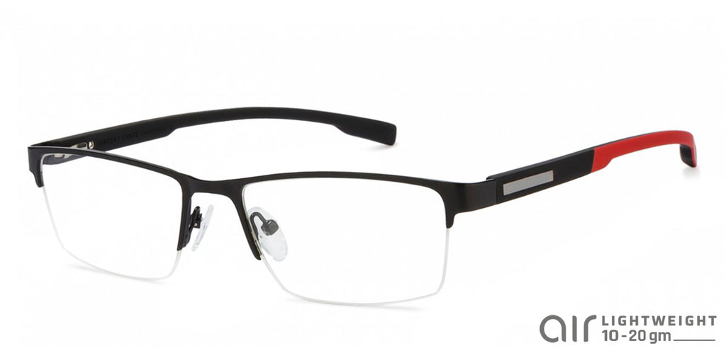 Half Rim Eyeglasses-Frame Rectangle--EG