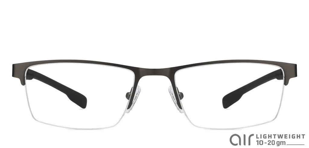 Half Rim Eyeglasses-Frame Rectangle--EG