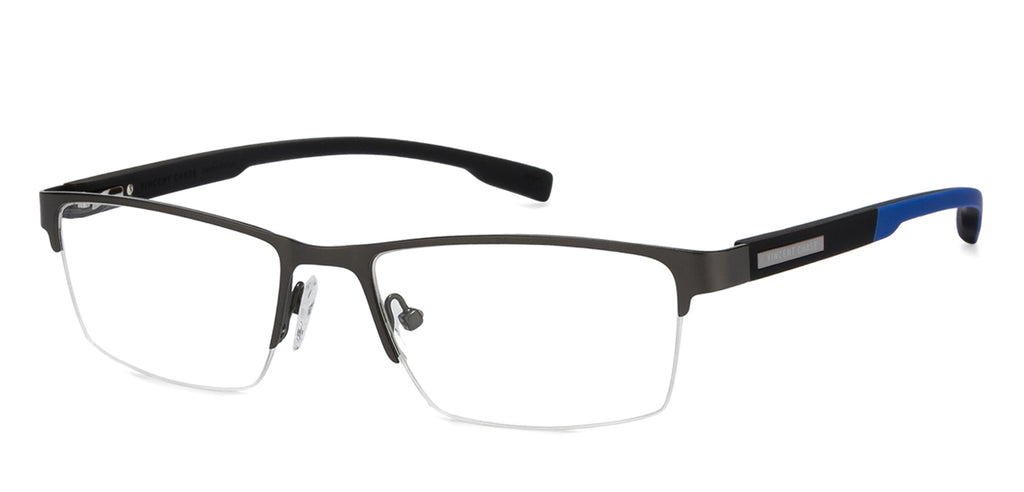 Half Rim Eyeglasses-Frame Rectangle--EG