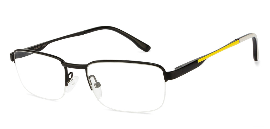 Half Rim Eyeglasses-Frame Rectangle--EG