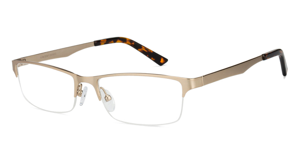 Half Rim Eyeglasses-Frame Rectangle--EG