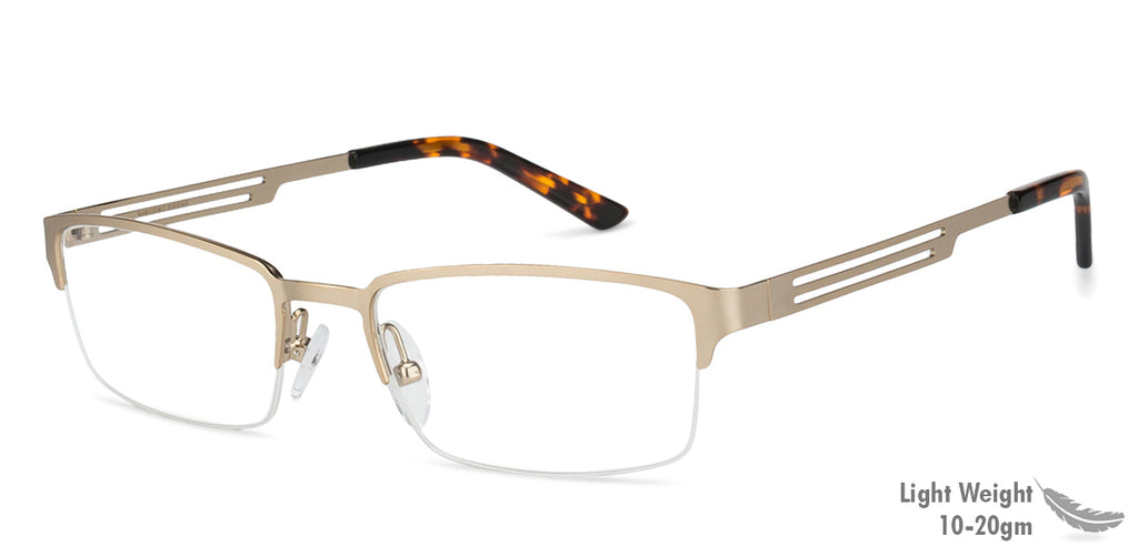 Half Rim Eyeglasses-Frame Rectangle--EG