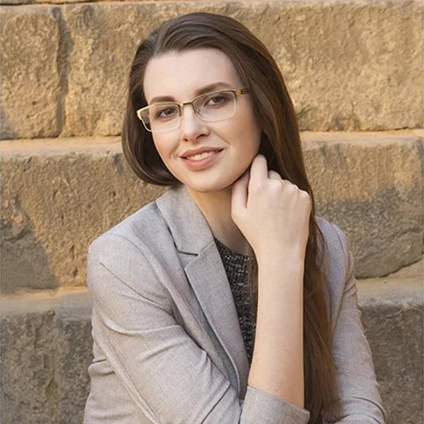 Half Rim Eyeglasses-Frame Rectangle--EG