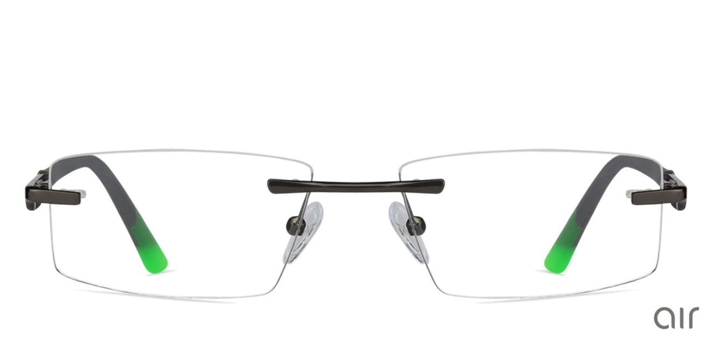 Rimless Eyeglasses-Frame Rectangle--EG