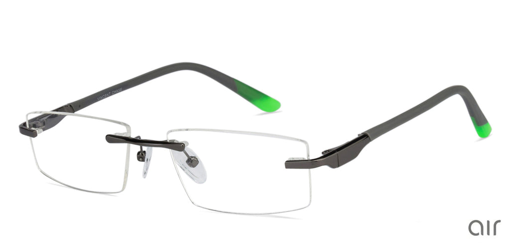 Rimless Eyeglasses-Frame Rectangle--EG