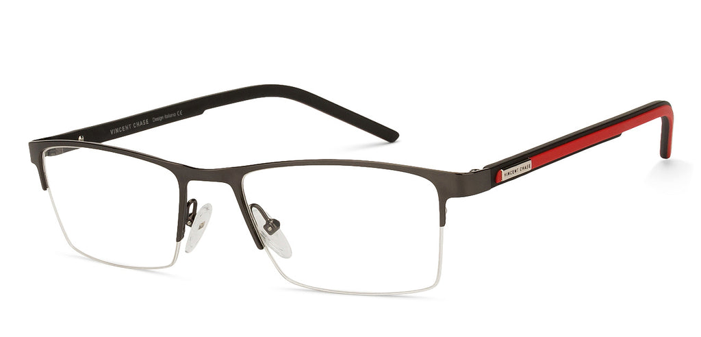 Half Rim Eyeglasses-Frame Rectangle--EG