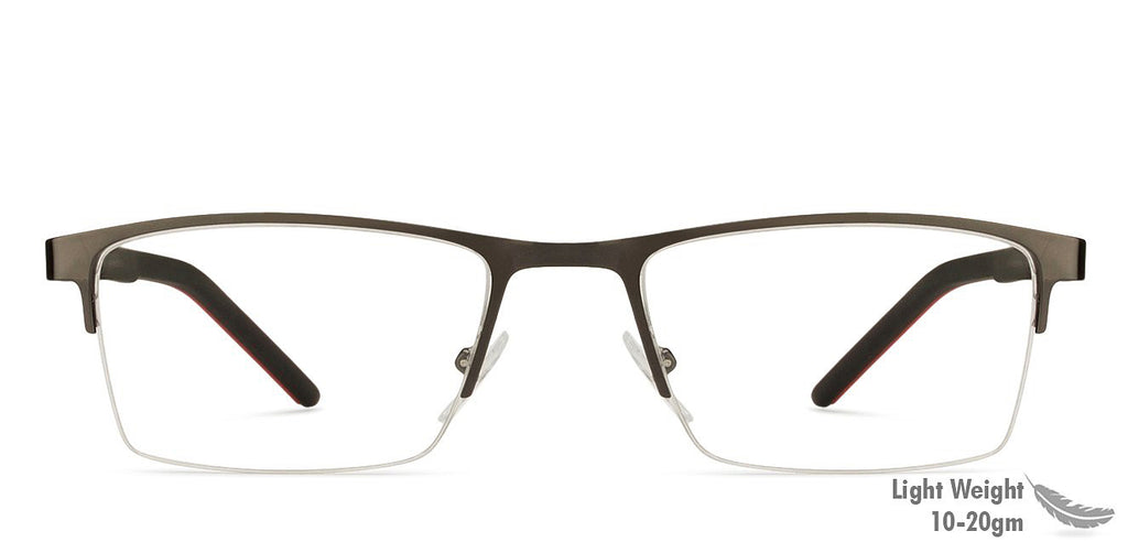 Half Rim Eyeglasses-Frame Rectangle--EG