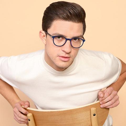 Round Eyeglasses-Frame Round--EG