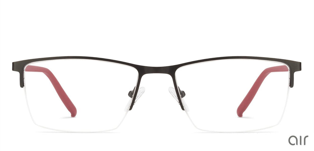 Half Rim Eyeglasses-Frame Rectangle--EG