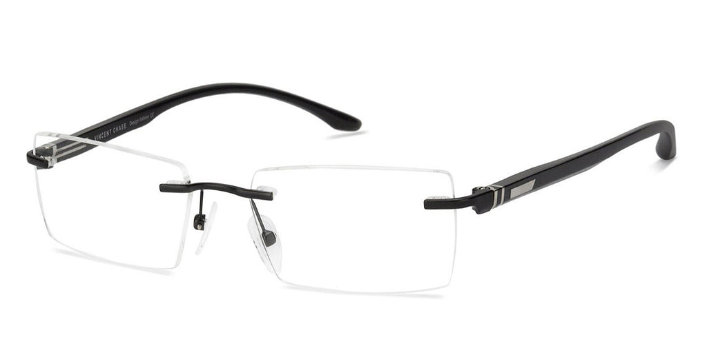 Rimless Eyeglasses-Frame Rectangle--EG