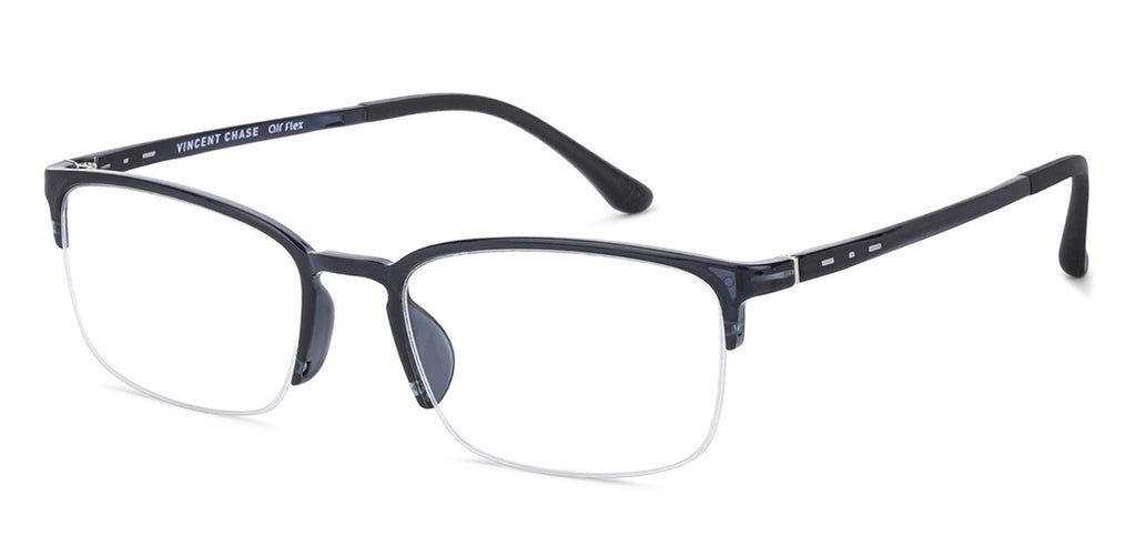 Half Rim Eyeglasses-Frame Rectangle--EG