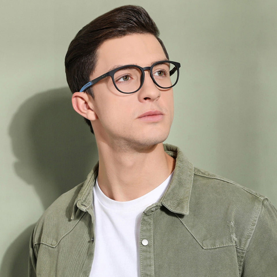 Square Eyeglasses-Frame Round--EG