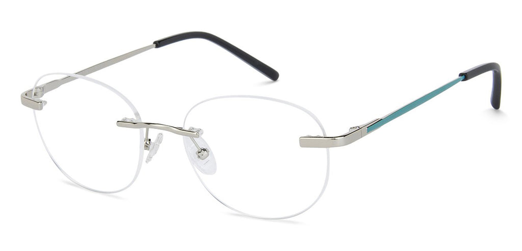 Rimless Eyeglasses-Frame Round--EG