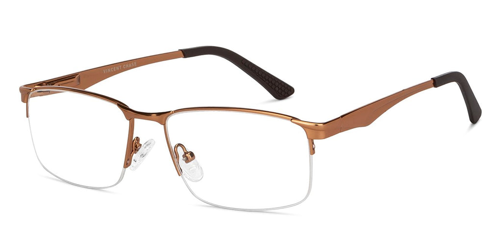 Half Rim Eyeglasses-Frame Rectangle--EG