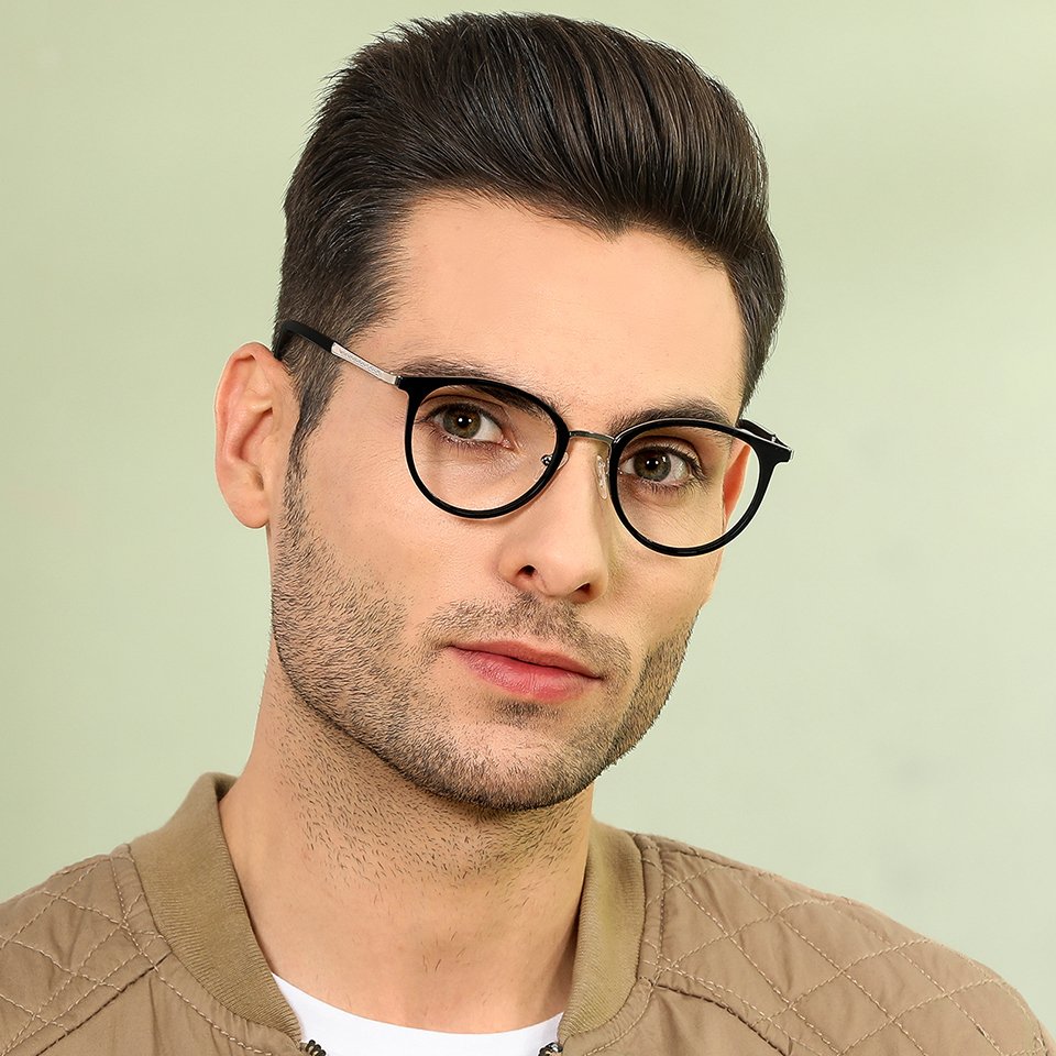 Square Eyeglasses-Frame Round--EG